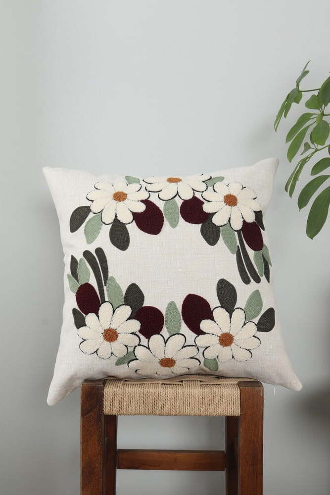 Lněný povlak na polštář 43x43 cm Papatya – Mioli Decor