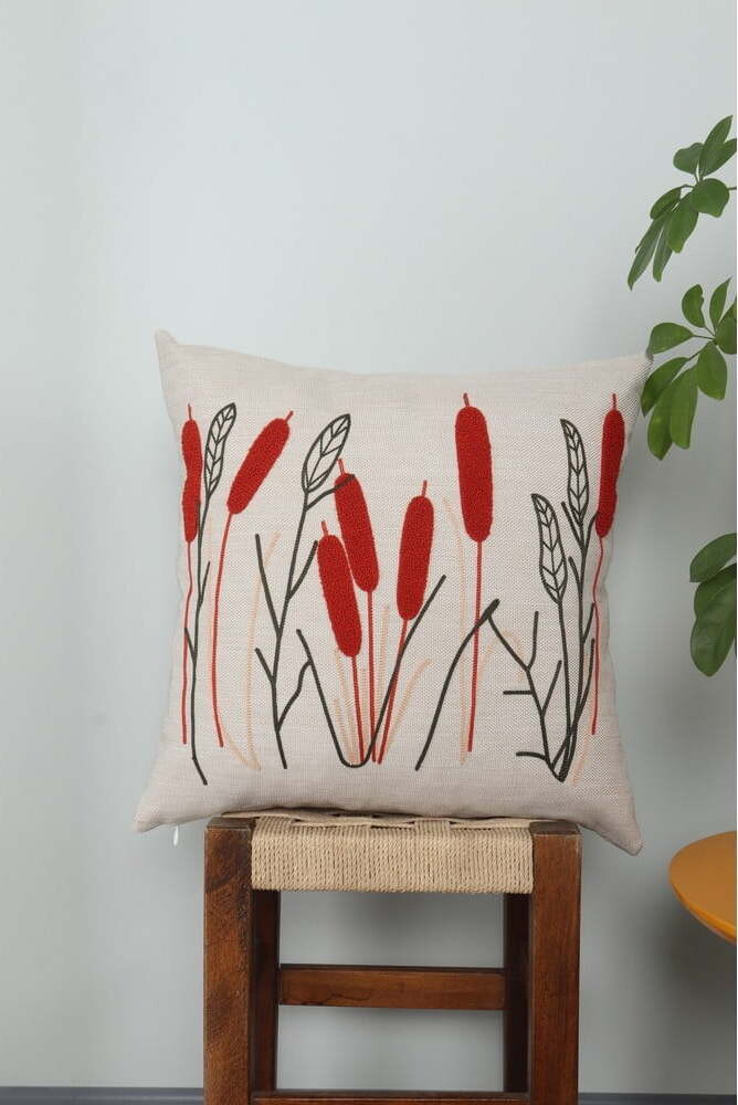 Lněný povlak na polštář 43x43 cm Straw – Mioli Decor
