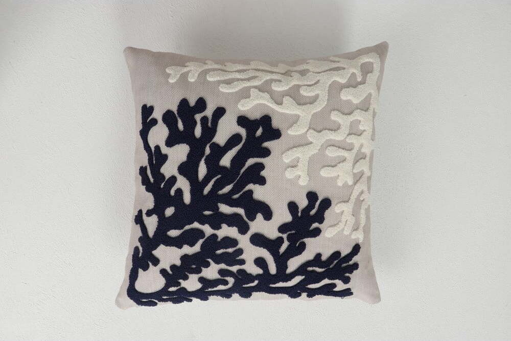 Lněný dekorační polštář 43x43 cm Mercan – Mioli Decor