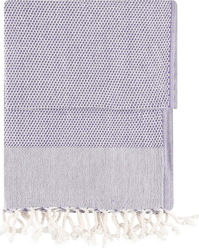 Bavlněná plážová deka v levandulové barvě 90x175 cm Retro – Foutastic