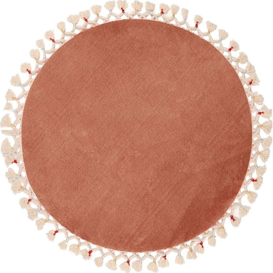 Hnědá koupelnová předložka ø 80 cm Tuft – Foutastic