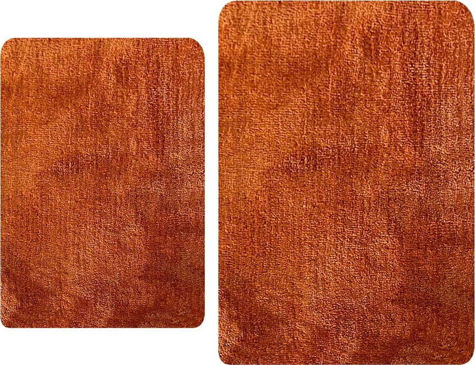 Oranžové koupelnové předložky v sadě 2 ks 60x100 cm Colors Of – Foutastic