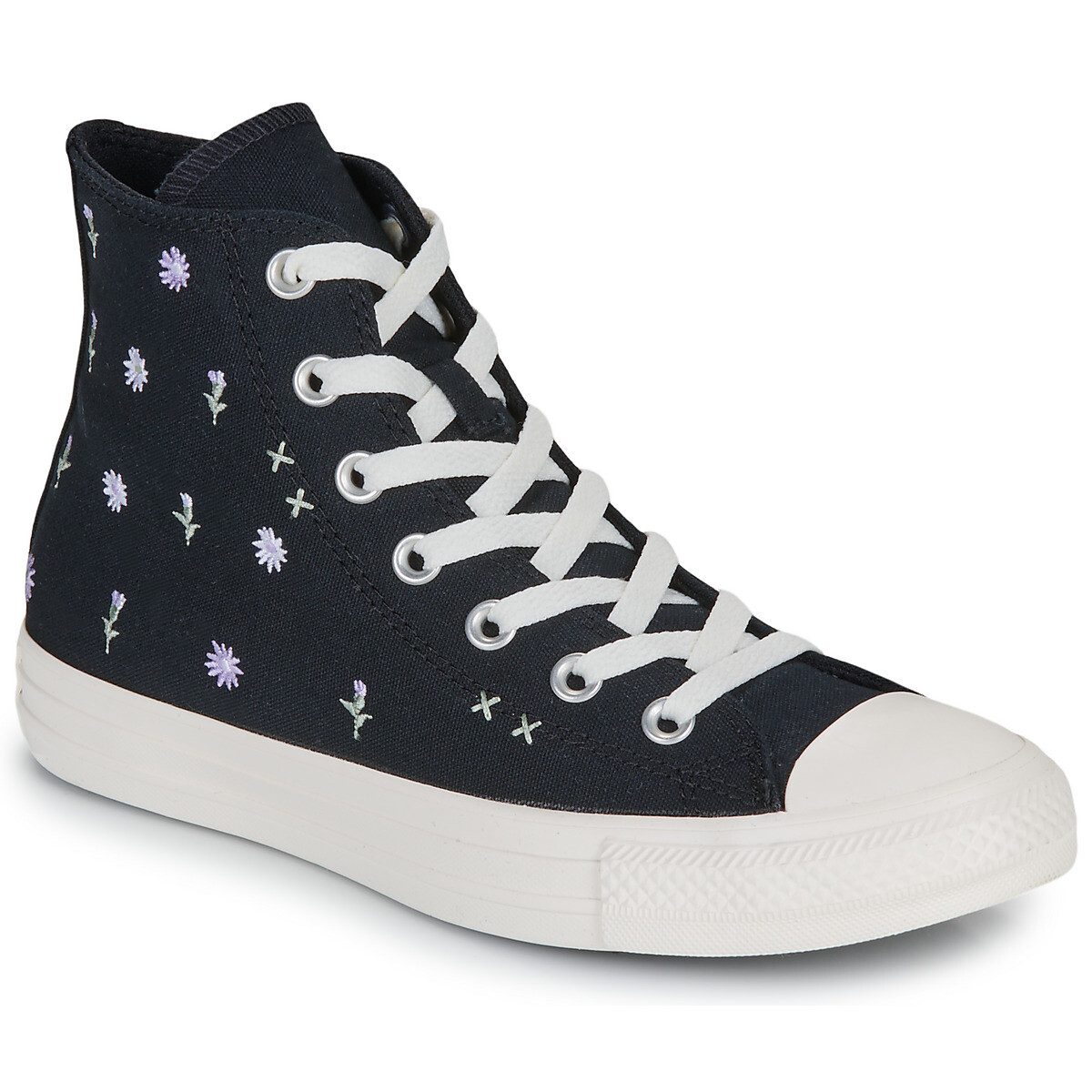 Converse  CHUCK TAYLOR ALL STAR EMBROIDERED FLOWERS  Černá