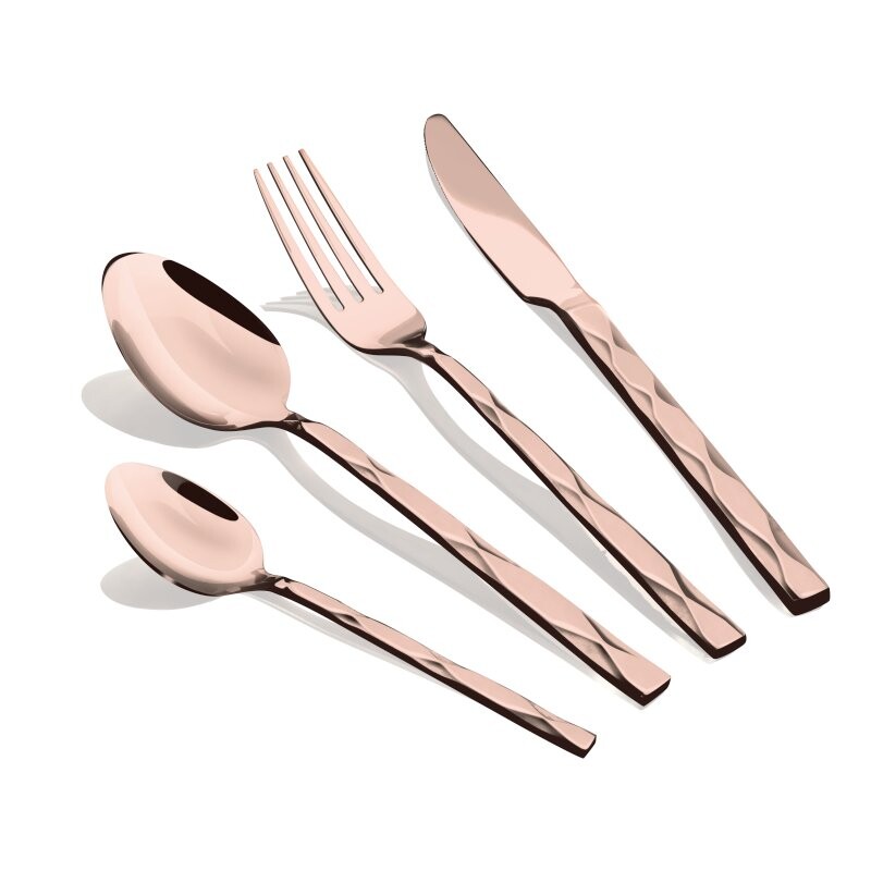 BERLINGERHAUS Sada příborů nerez 24 ks Rose Gold Collection BH-3082