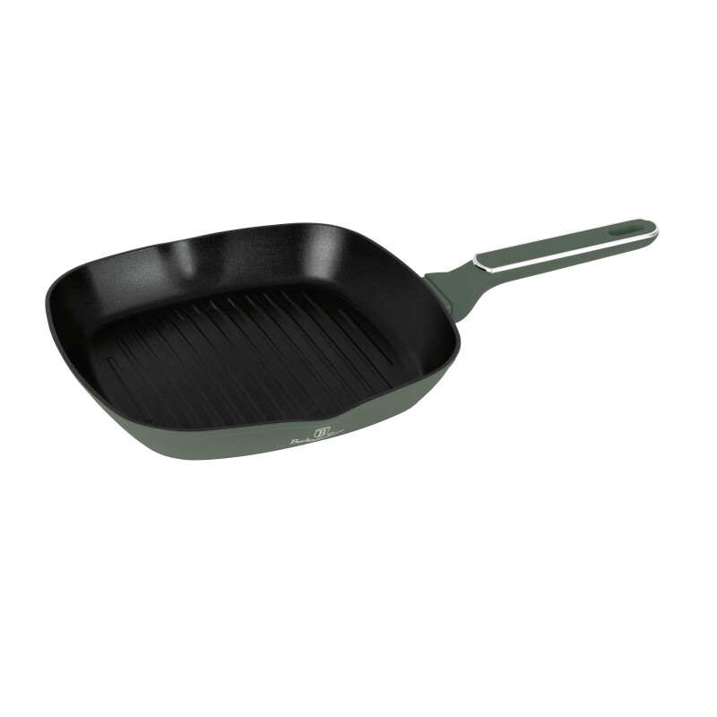 BERLINGERHAUS Pánev grilovací s titanovým povrchem 28 cm Matte Green BH-8161