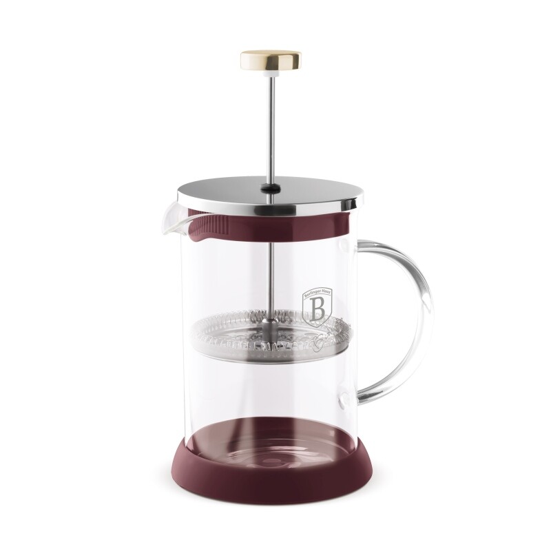 BERLINGERHAUS Konvička na čaj a kávu French Press 600 ml Leonardo Collection BH-8584