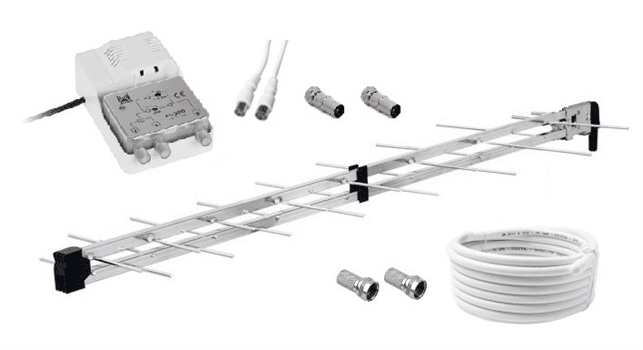 AKCE - Antenní Set SAPRO DVB-T2 pro 2 TV, LTE filtr