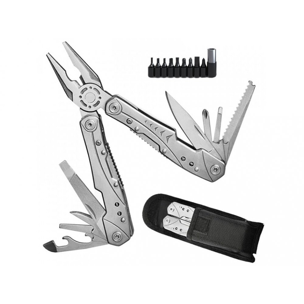 Multifunkční kapesní nůž 23v1 - stříbrný