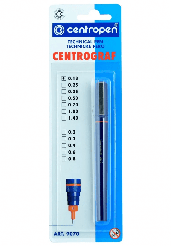 Centropen Technické trubičkové pero 0.18 - 9070/1