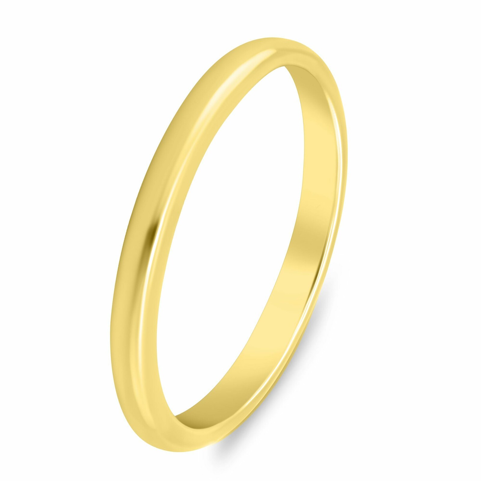 Brilio Silver Minimalistický pozlacený snubní prsten RI149Y 72 mm