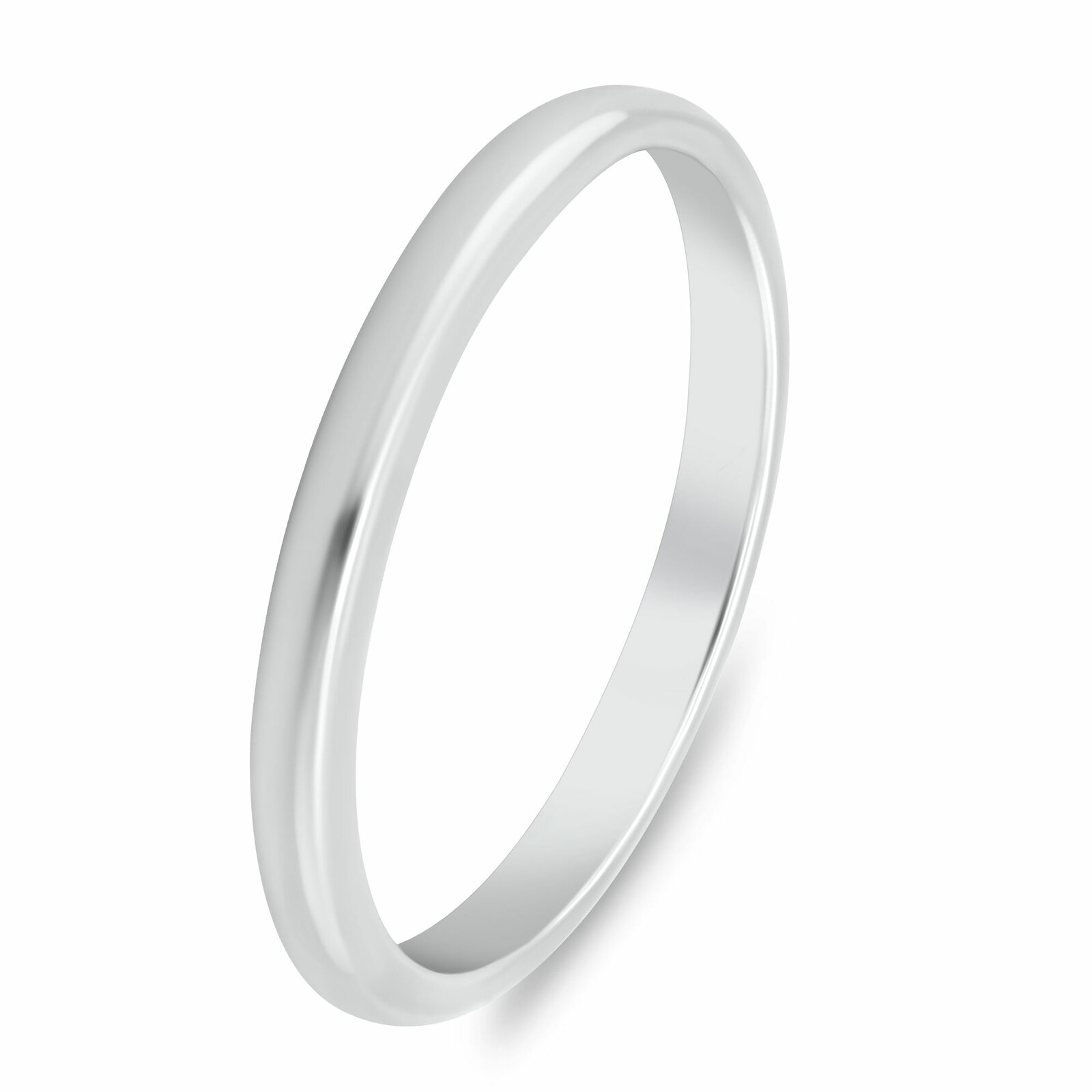 Brilio Silver Minimalistický stříbrný snubní prsten RI149W 52 mm