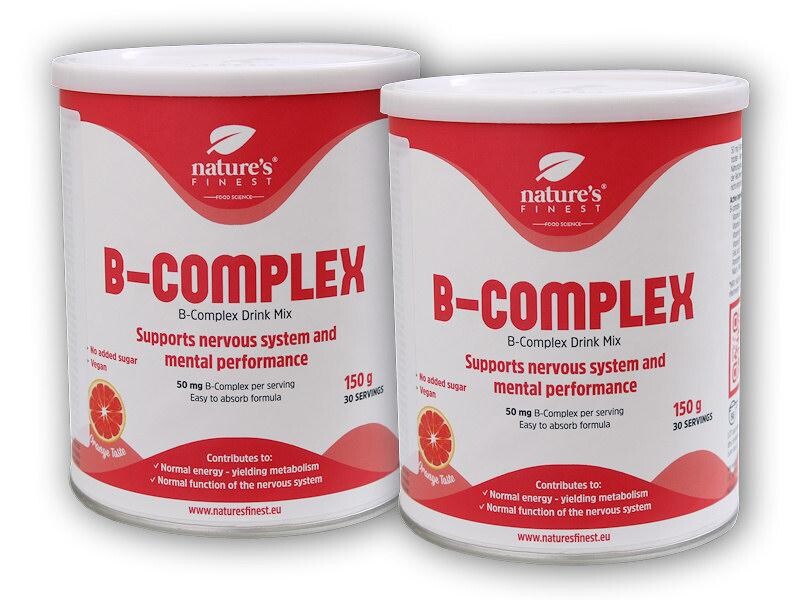 Natures Finest 2x B-complex 150g pomeranč