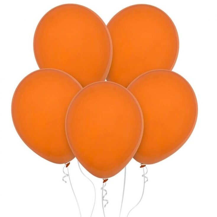 Balónky latexové pastelové oranžové 28 cm 100 ks
