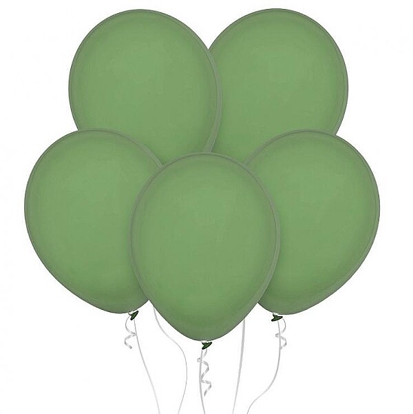 Balónky latexové pastelové eukalyptus 28cm 100ks