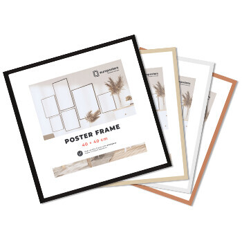 DEBEX (RAMEX) Rám na plakát 50×50 cm, Bílá – Dřevo