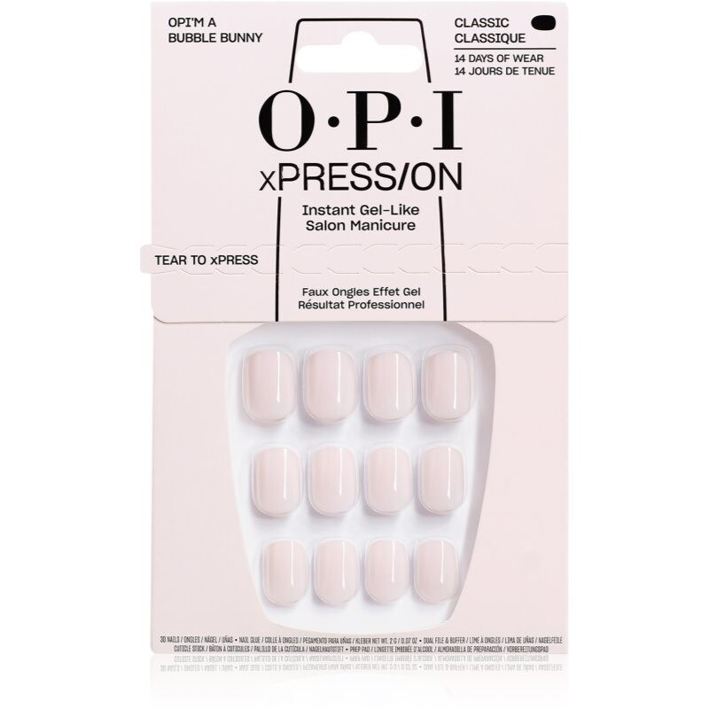 OPI Make ‘Em Jelly! XPRESS/ON umělé nehty A Bubble Bunny 30 ks