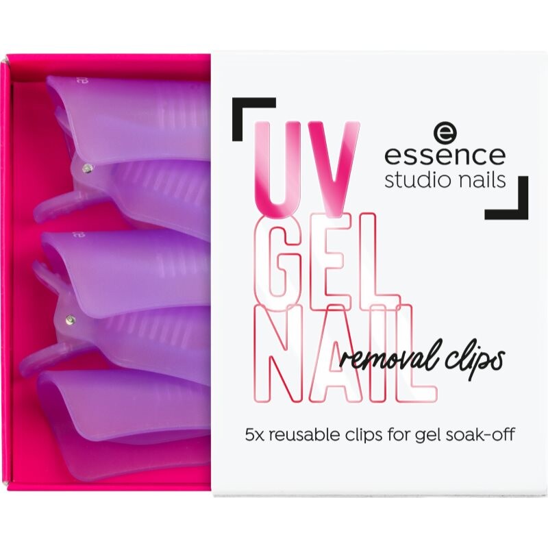 essence studio nails UV GEL NAIL klipy na odstranění gelové manikúry 5 ks