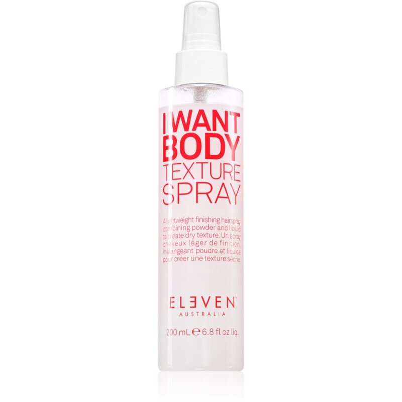 Eleven Australia I Want Body Texture Spray sprej pro objem vlasů pro jemné vlasy 200 ml
