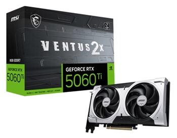 MSI RTX 5060 Ti 8G VENTUS 2X PLUS
