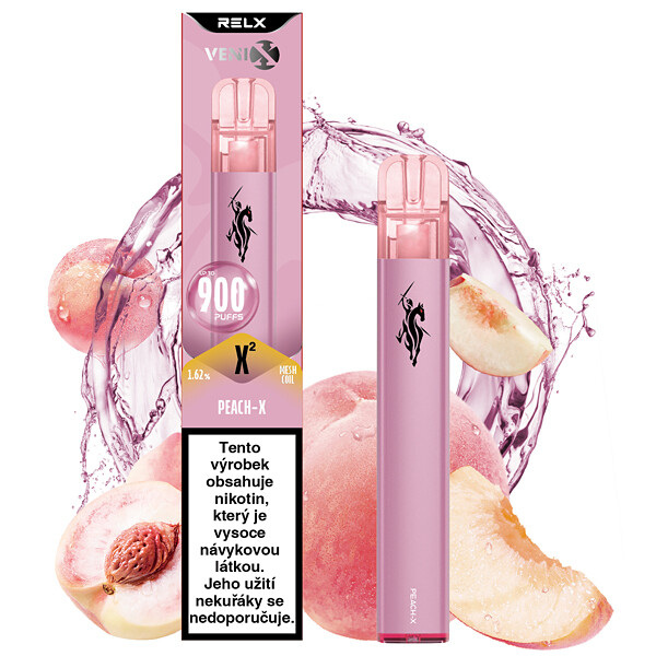 Elektronická cigareta jednorázová Venix X2 Peach-X 18mg/ml