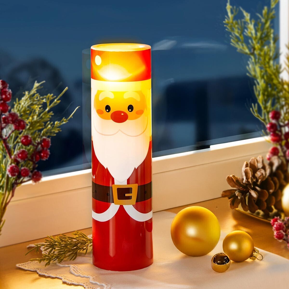 Die moderne Hausfrau LED svíčka Santa