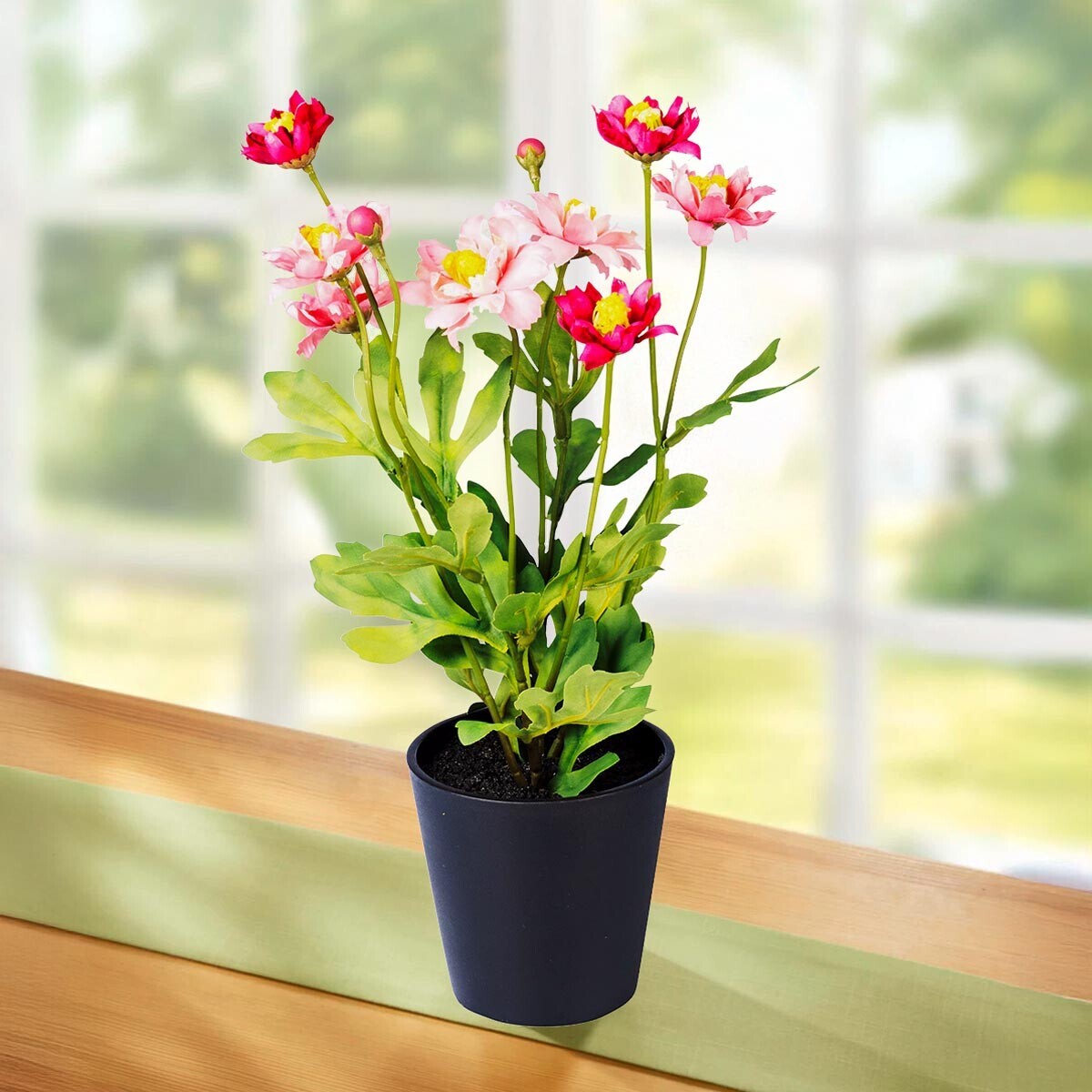 Die moderne Hausfrau Umělá chryzantéma, růžová