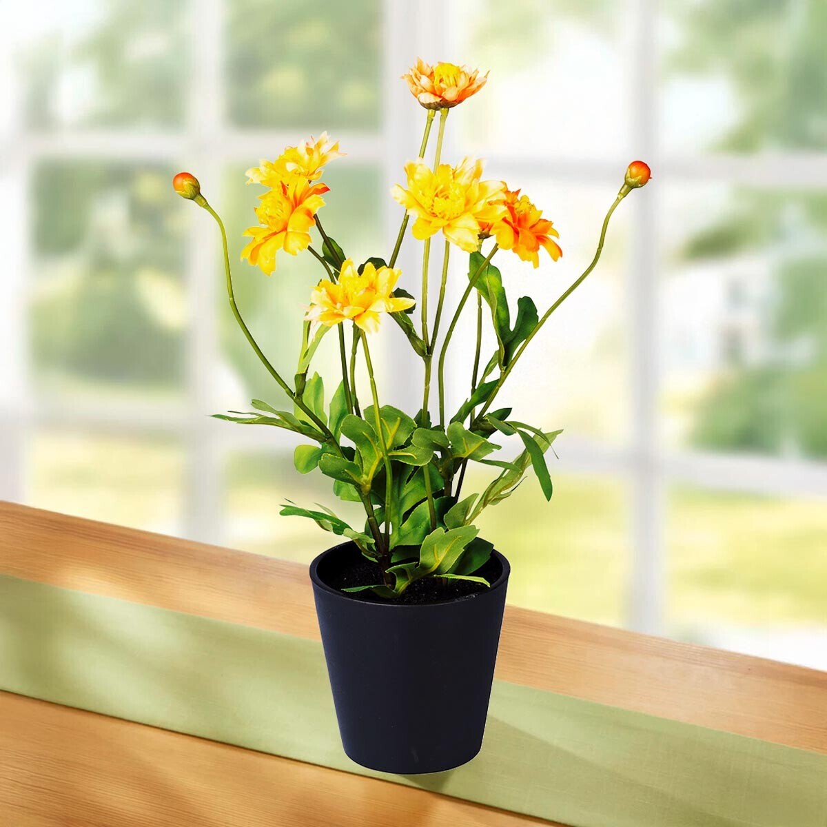 Die moderne Hausfrau Umělá chryzantéma, oranžová