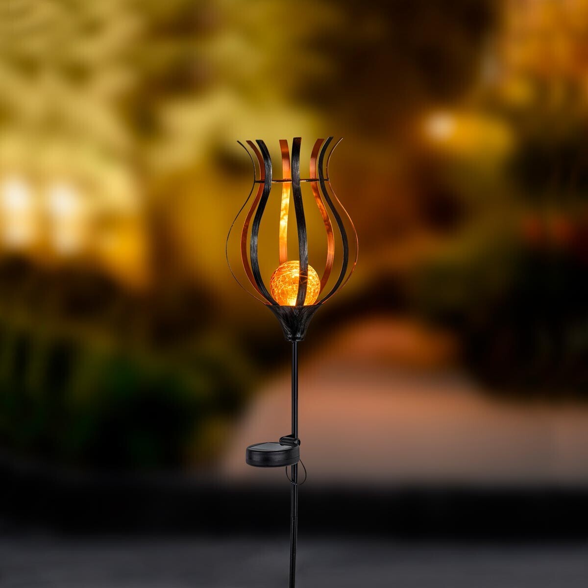 Haushalt international Solární zahradní zápich Zářící makovice