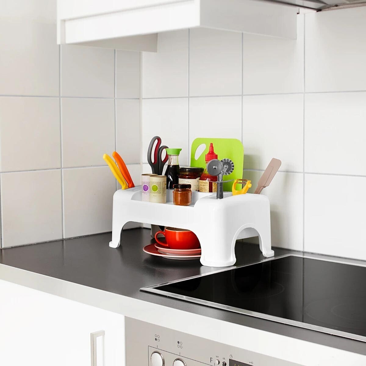 Organizér do kuchyně, bílý