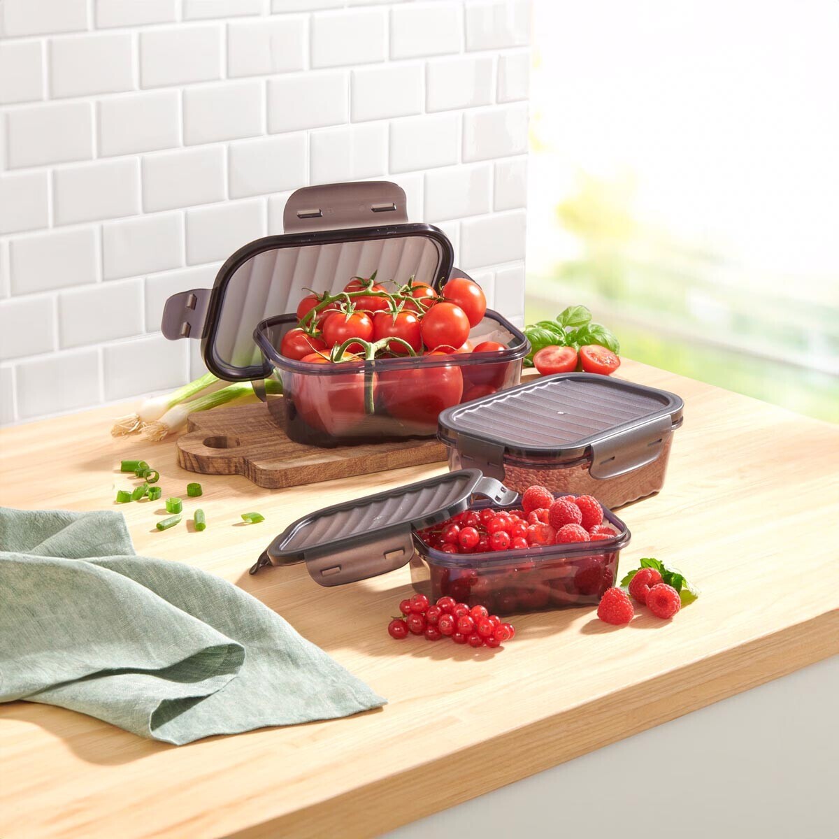 Die moderne Hausfrau Dózy na potraviny, sada 3 ks