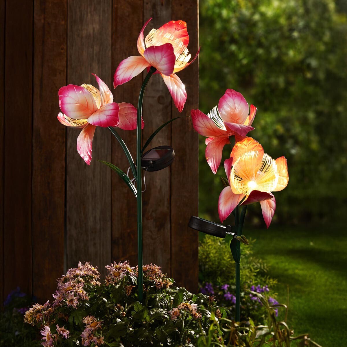 Die moderne Hausfrau Solární zahradní zápich Flower