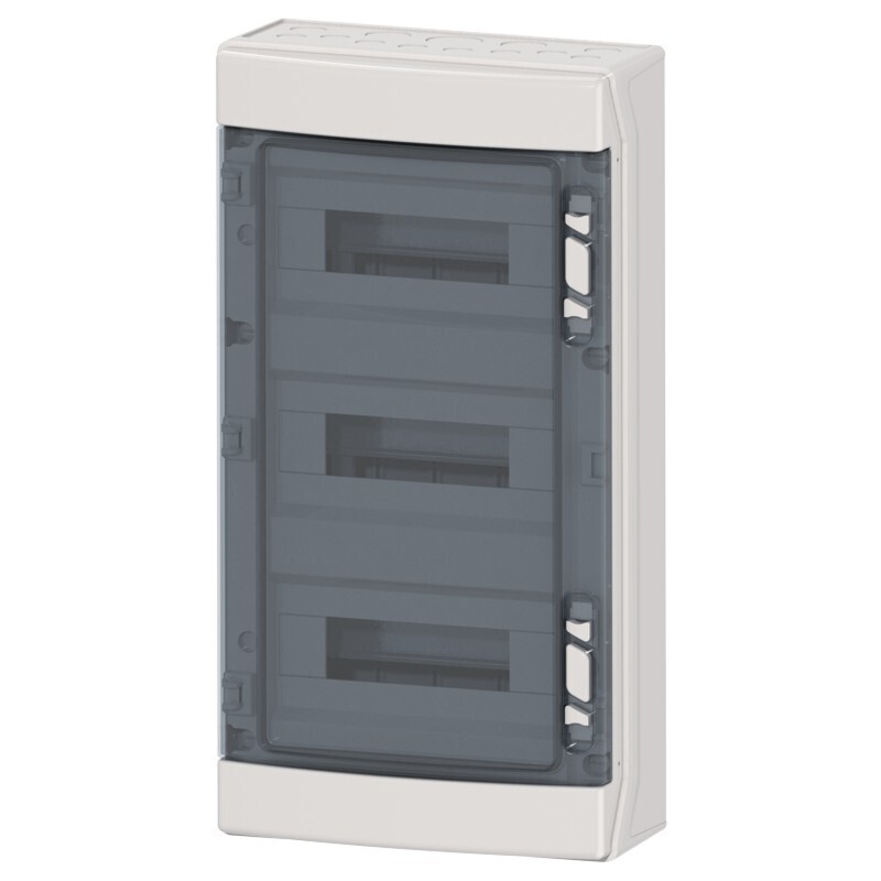 OEZ Rozvodnicová skříň RZI-N-3T36 nástěnná s průhlednými dveřmi IP65 3x12 modulů /OEZ:44389/