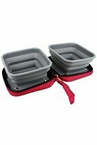 Miska skládací 2v1 BIVOUAK 2x700ml červená Zolux VÝPRODEJ