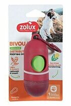 Zásobník sáčků na exkrementy BIVOUAK červená Zolux VÝPRODEJ