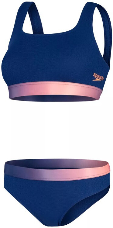 Speedo Textured Deep U-Back 2 Piece Ammonite/Coral/Miami...