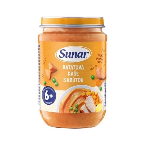 Sunar příkrm Batátová kaše s krůtou od ukončeného 6. měsíce 190g