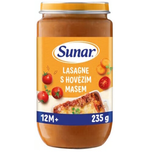 Sunar příkrm Lasagne s hov.masem od ukon.12m+ 235g