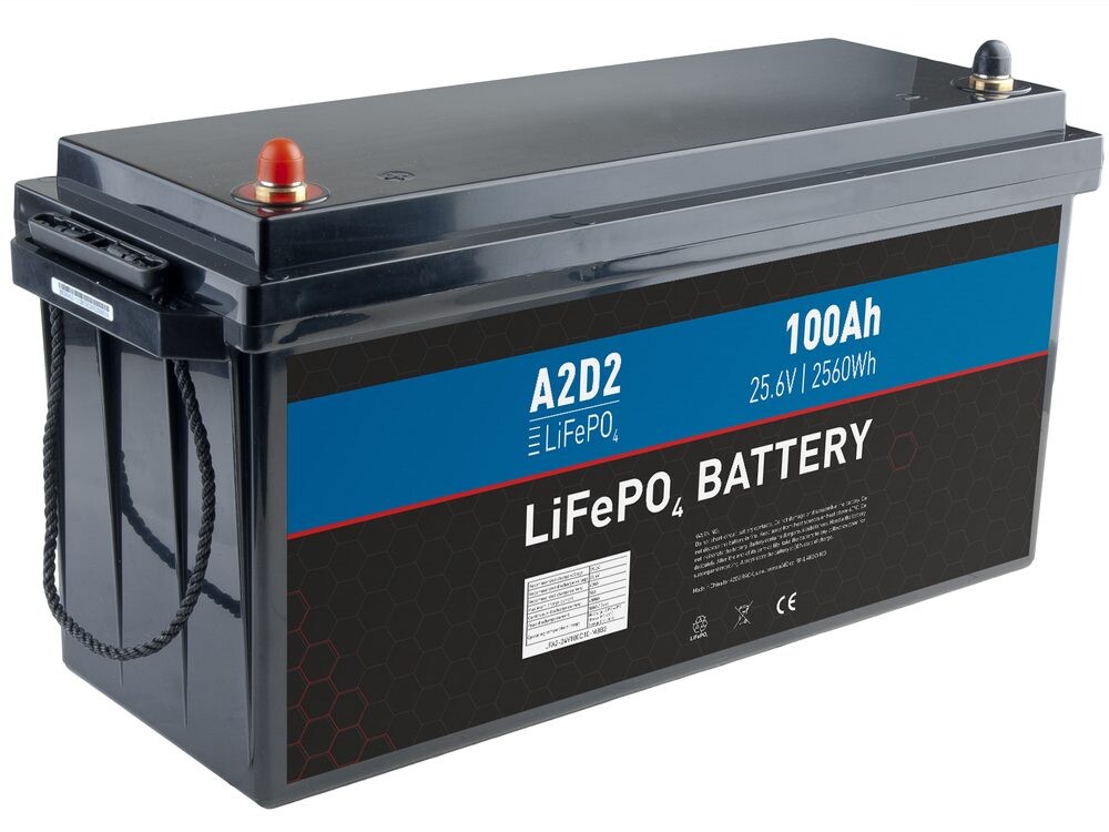 A2D2 Baterie LiFePO4 25,6V 100Ah M8