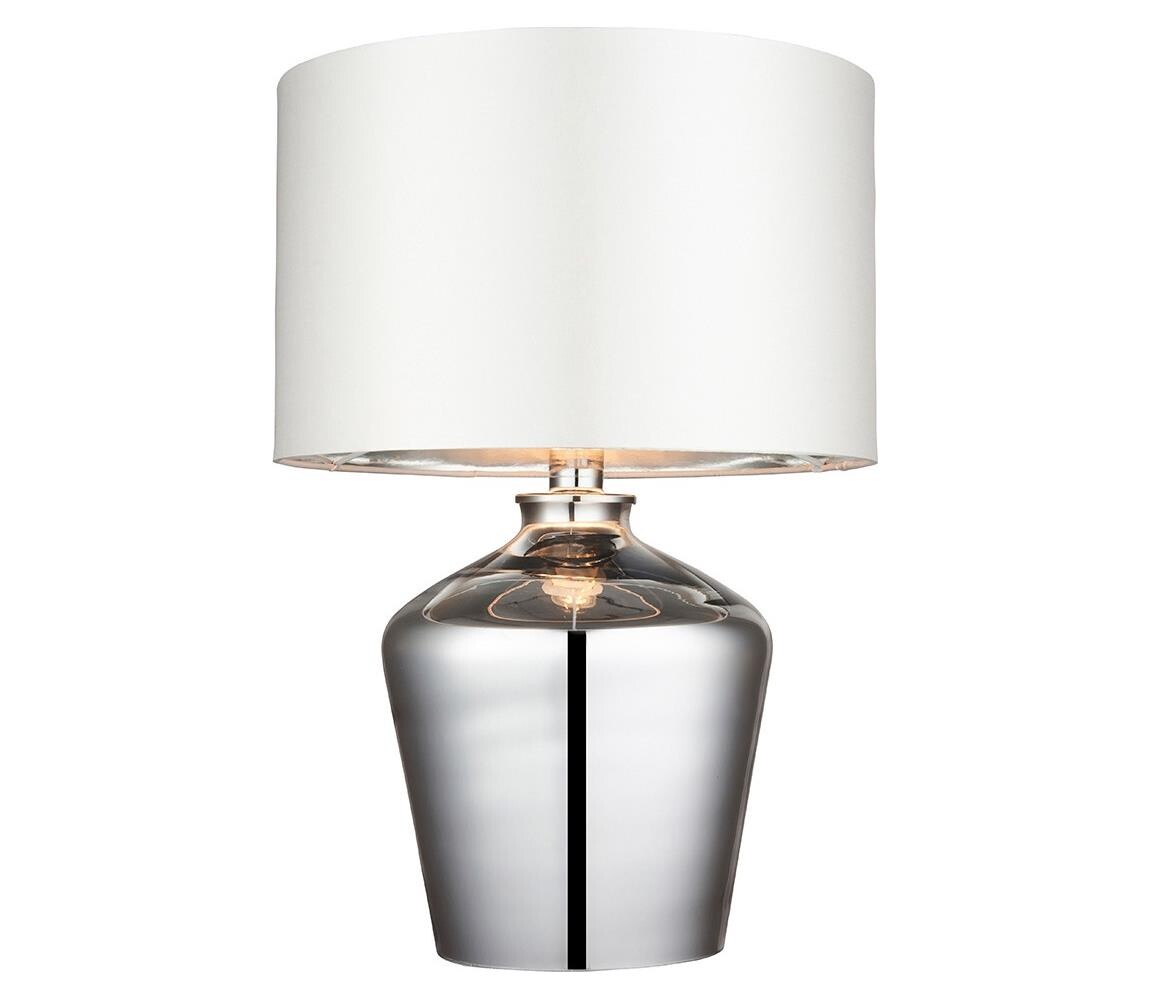 Endon Endon 61198 - Stolní lampa WALDORF 1xE27/10W/230V lesklý chrom/bílá