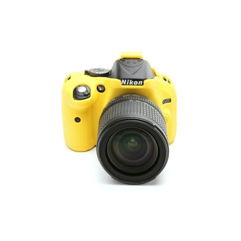 EASYCOVER silikonové pouzdro pro Nikon D5200 žluté