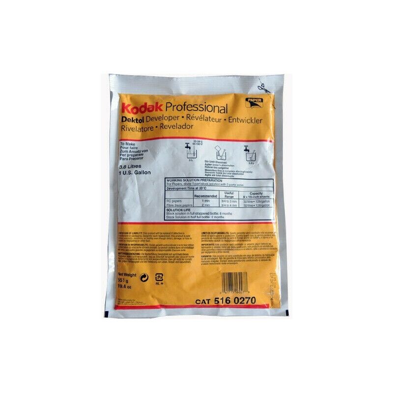 KODAK Dektol pozitivní vývojka 3,8 l