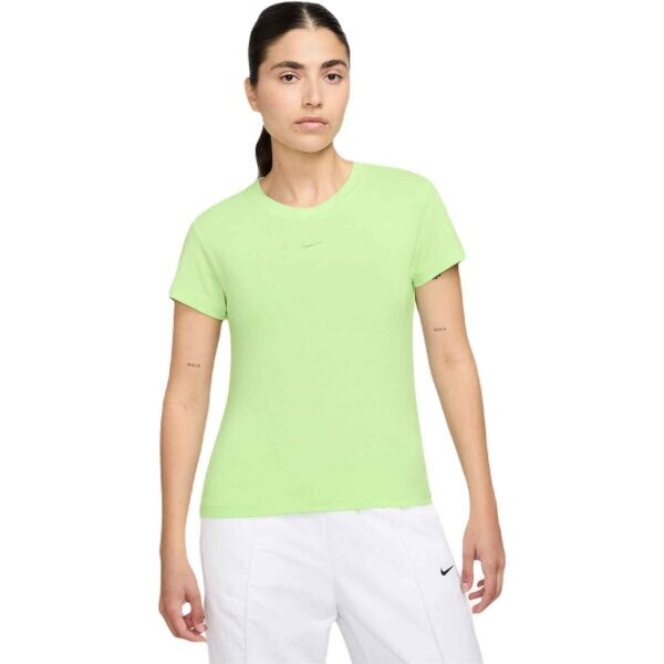 Nike SPORTSWEAR CHILL KNIT Dámské tričko, světle zelená, velikost