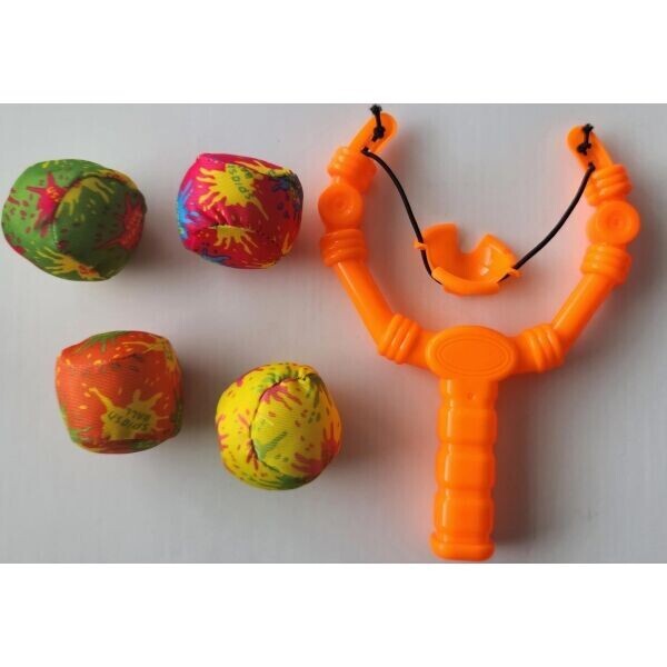 ARTYK SLINGSHOT FOR SHOOTING SOFT BALLS Prak na vystřelování měkkých míčků, oranžová, velikost