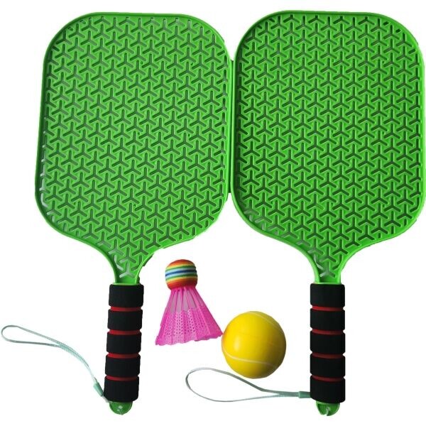 ADAR SET OF RACKETS WITH BALL AND SHUTTLECOCK Rakety s míčkem a košíčkem, zelená, velikost