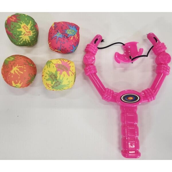 ARTYK SLINGSHOT FOR SHOOTING SOFT BALLS Prak na vystřelování měkkých míčků, růžová, velikost