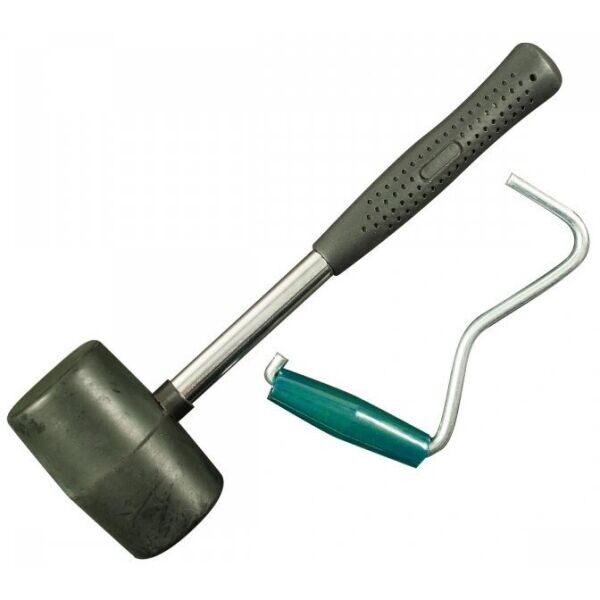 HIGHLANDER MALLET Gumová palička a vytahovák, tmavě šedá, velikost