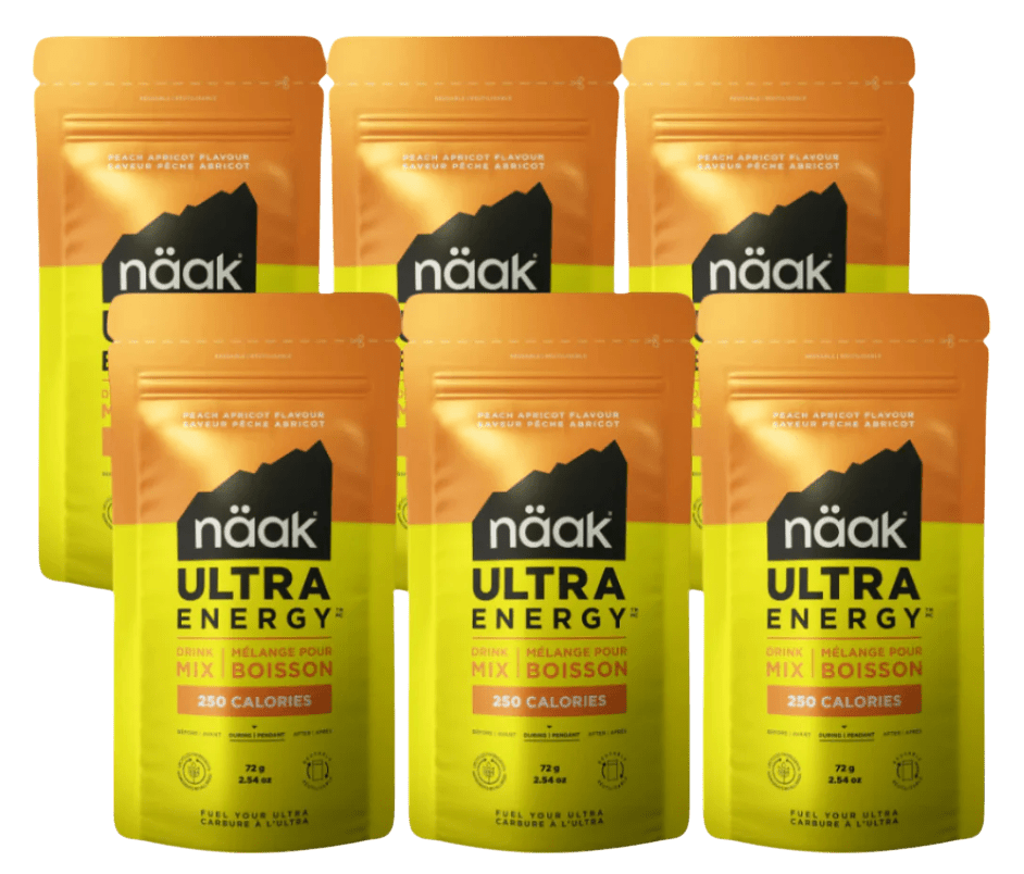 Power a energy drinky Näak Peach Apricot - Ultra Energy™ Drink Mix - Single Serve (72g, 6 pcs)