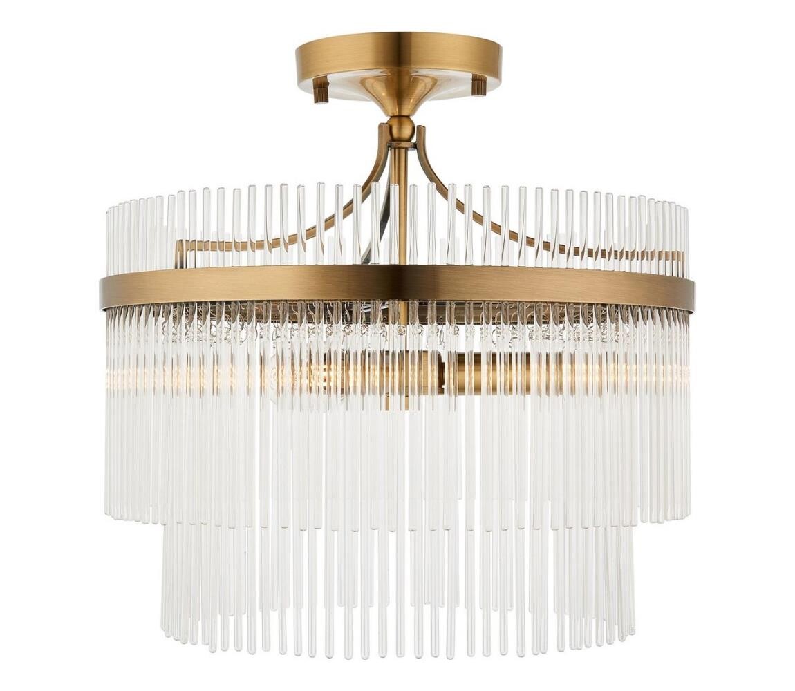 Endon Endon 112575 - Přisazený lustr MARIETTA 3xE14/7W/230V mosaz/čirá