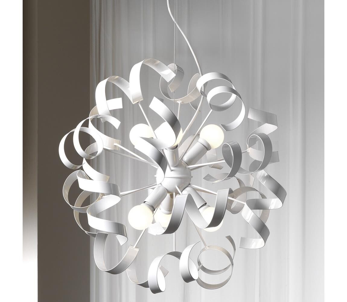 ONLI ONLI -  Lustr na lanku ZOE 6xE14/6W/230V bílá