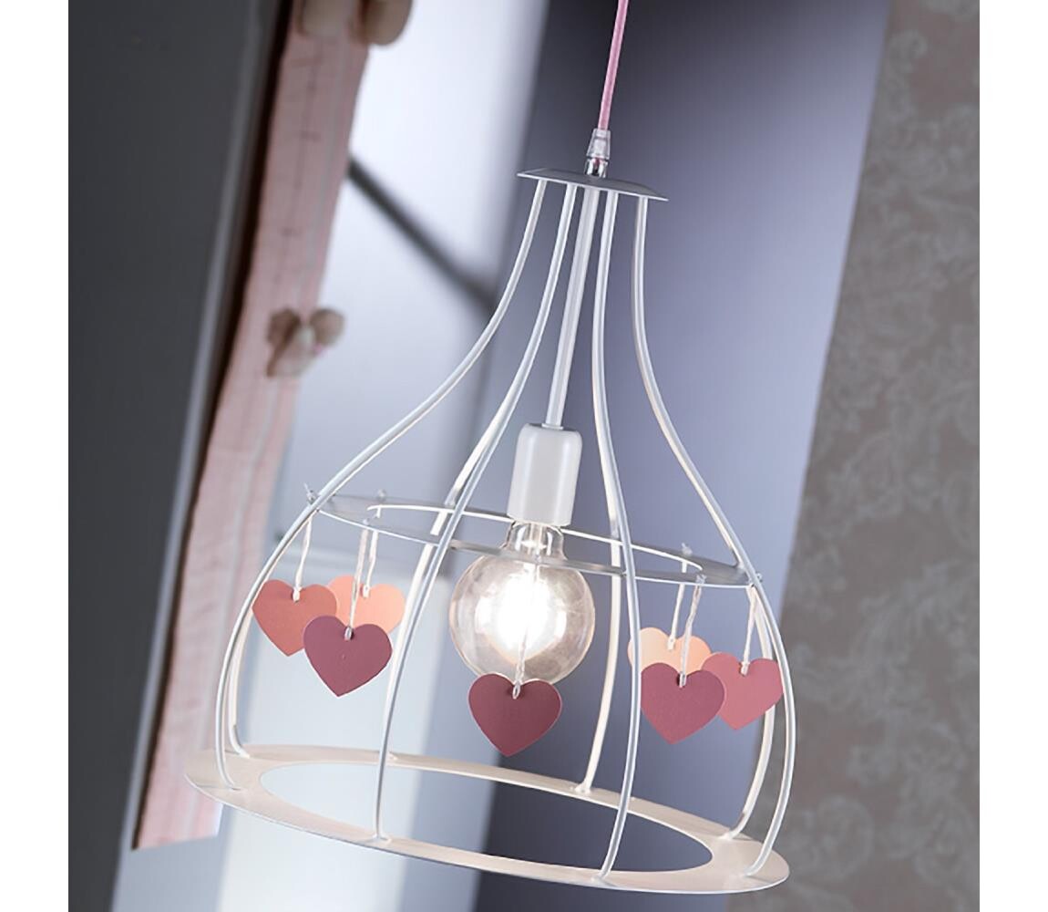 ONLI ONLI - Dětský lustr TITTA 1xE27/22W/230V růžová